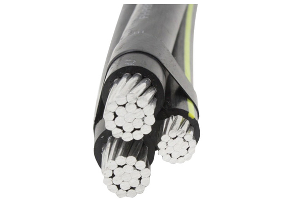 China Custom AL / PE Insulated Aerial Bunch Cable 3 Core IEC 60502 Certification supplier
