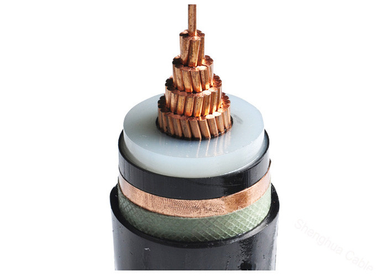China MV 26 / 35kV Signle Core or Three Core XLPE Insulated Power Cable with stranded Copper Conductor supplier
