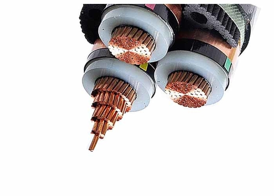China High Voltage Three Core XLPE Insulated Power Cable 12/20(24)KV From 70SQMM to 400SQMM supplier