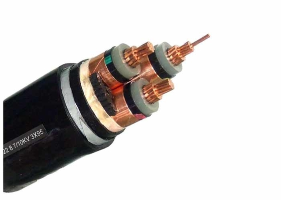 China Armoured Electrical Cable HT  3 Core X 185mm 2 Copper , Armored Electrical Cable supplier