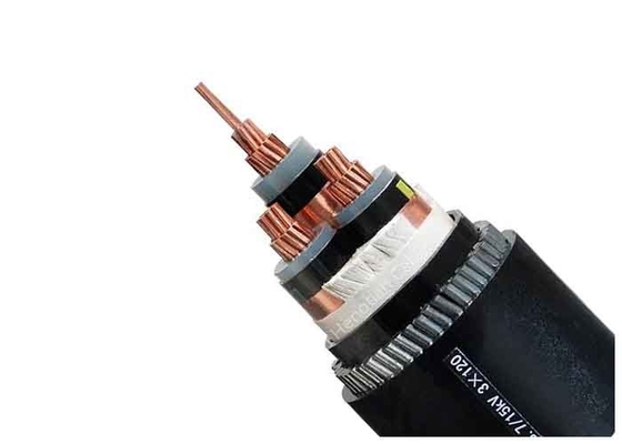 China Armoured Electrical Cable Power Plant Three Phase XLPE Insulation Steel Wire 3x300mm2 supplier