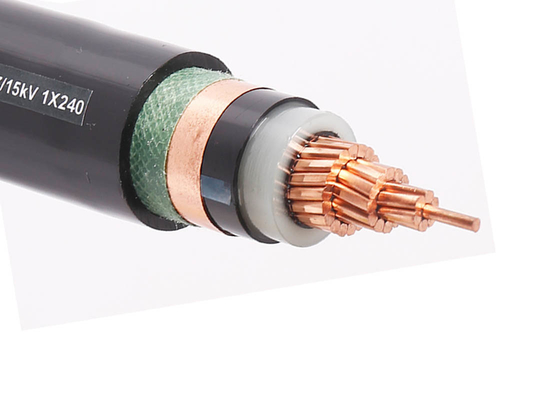 China Stranded PVC XLPE Insulated Power Cable Copper Conductor 35KV supplier