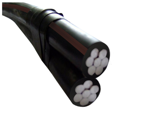 China Outdoor Two Core Aerial Bundled Cable , XLPE / PVC Insulation Cable supplier