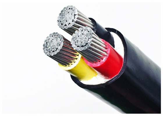 China U-1000V  Unarmoured Three Core Aluminum Conductor PVC Insulated &amp; Sheathed  Cable supplier