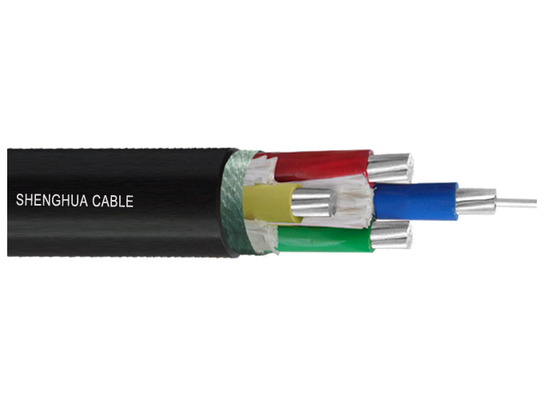 China 1000V Aluminum Conductor Three And Half Core PVC Insulated &amp; Sheathed Unarmoured Cable supplier