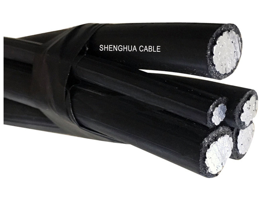 China PE Insulation Five Core Aerial Drop Cable STANDARD NF C 33-209 NFA 2X supplier