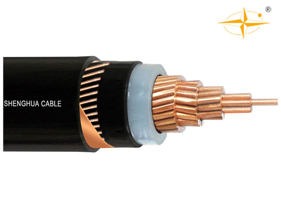 China MV 19/33kV CU/XLPE/CTS/PVC XLPE Insulated Power cable with the copper wire screen supplier