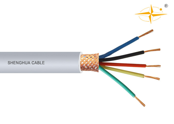 China 5 Conductor PVC Insulated Cables , PVC Flexible Cable Copper Wire Braided Shielding supplier