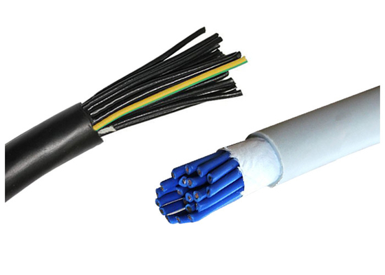 China PVC Insulated PVC Sheathed Shielded Control Cable With Yellow - Green Earth Wire supplier