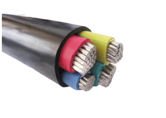 China Three And Half Core PVC Insulated Cables Unarmour Cable1000V Aluminum Conductor supplier