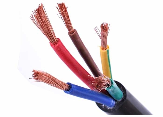China PVC Sheathed Electrical Cable Wire With Flexible Copper Conductor 4 Core Flex Cable supplier