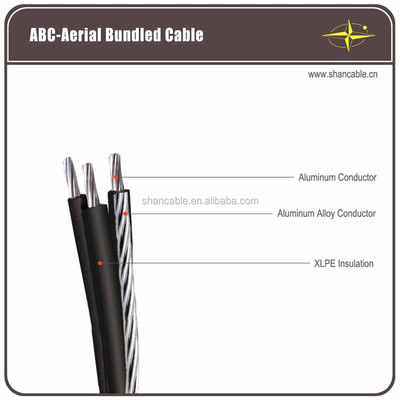 China 0.6 / 1kV Triplex / Quadruplex Service Aluminum ABC Flame Retardant Cable IEC 60332-1 supplier