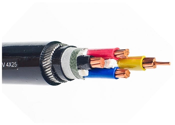 China 5 Core SWA PVC Armoured Electrical Cable 2 Top Armoured Power Cable 90 °C supplier