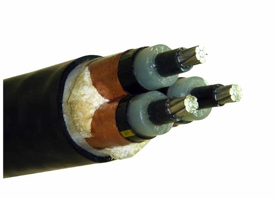 China Armored Electrical Cable 33KV 3 Core 185mm2  AL / XLPE / PVC Ink Printing supplier