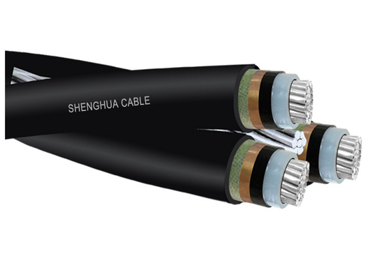 China Black XLPE Insulated Aerial Bunch Cable For Overhead Distribution Lines supplier