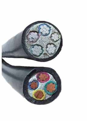 China Unarmored Power PVC Electrical Cable Copper / Aluminum Conductor 4 Cores Cables supplier