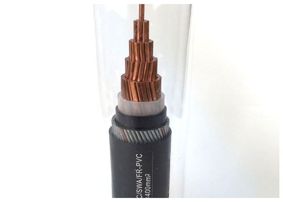 China Low Voltage Single Core Steel Wire Armoured Electrical Cable With Black Sheath supplier