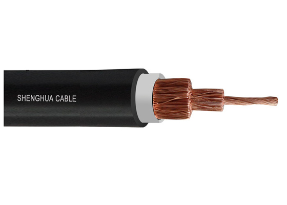 China Flexible Copper Wire Rubber Sheathed Cable Black Welding Cable supplier