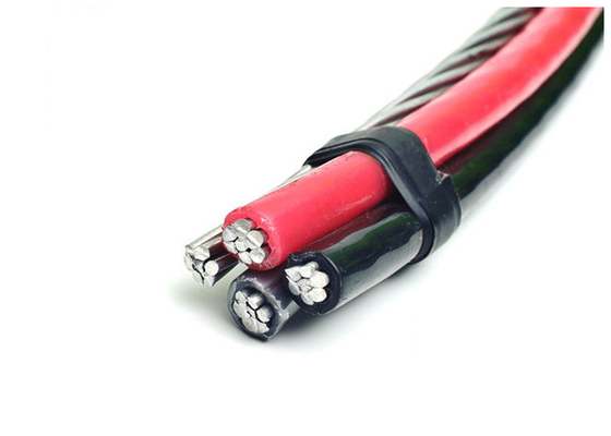China Shanghai Shenghua Cable XLPE / PVC Insulated Aerial Bundled Cable , Triplex Service Drop Cable supplier