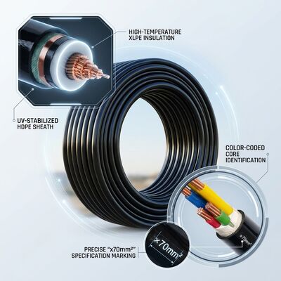 China UV Resistant XLPE Insulated Aerial Bundled Overhead Power Cable 0.6/1kV supplier