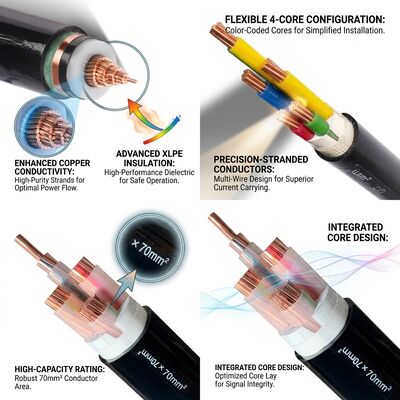 China Fire Resistant XLPE Insulated Power Cable BS6387 Certified 0.6/1kV Emergency supplier
