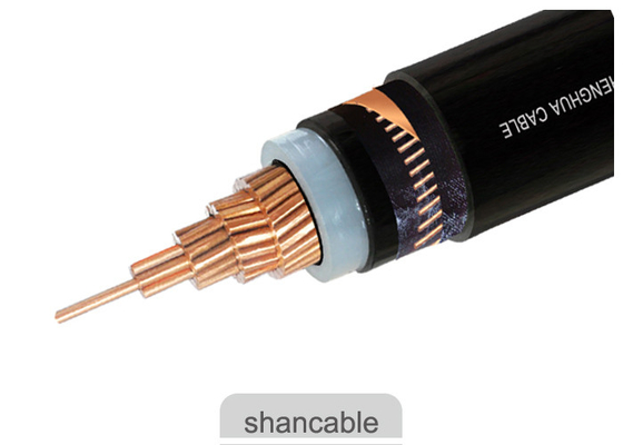 China Semi Conductor XLPE Power Cable Black Jacket Flame Retardant For Laying Indoors supplier
