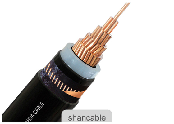 China Three Core Copper Conductor XLPE Insulated Power Cable With Copper Tape Screen supplier