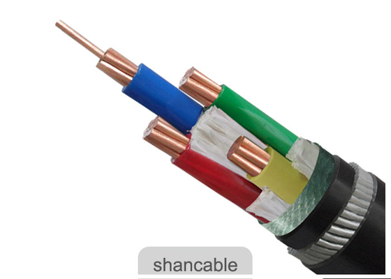 China ISO Approved PVC Insulated Cables Four Core Aluminum Conductor For Power Distribution Lines supplier