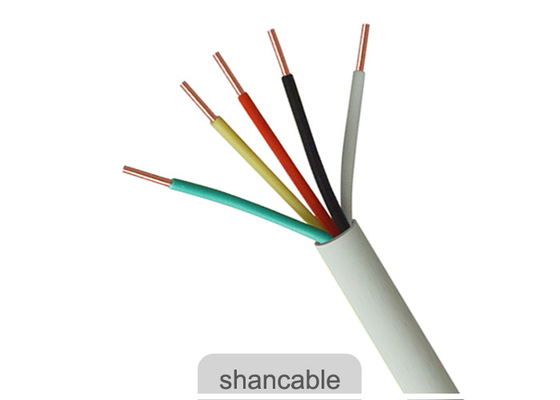 China Multicore PVC Insulation Electrical Cable Wire White Jacket Color For Electric Power supplier