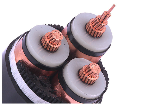 China 3 Core Medium Voltage PVC Sheath 33kV XLPE Electrical Cable supplier