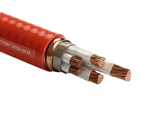 China 800 X 600 2.5mm2 Fire Resistant Cable With Inorganic Mineral Synthetic Mica Tape supplier