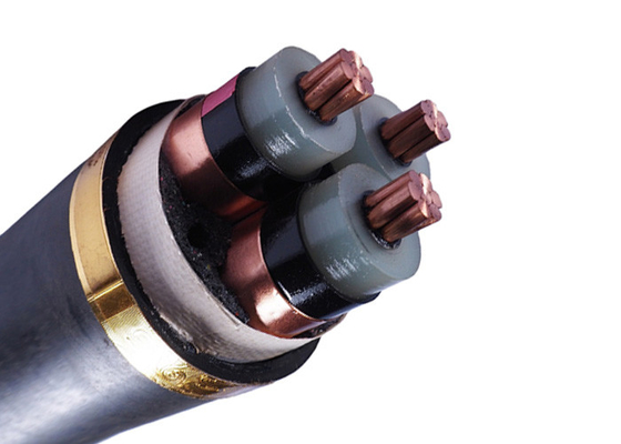 China 6.35/11kV  3 Core N2XSY PVC Xlpe Electrical Cable Circular conductor supplier