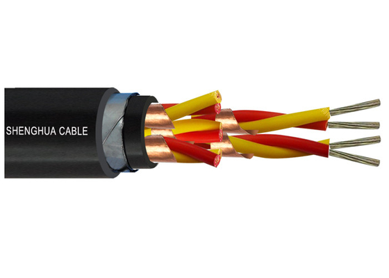 China Al Foil Plastic Screen  PE Insulation  Shielded Power Cable with CU core supplier