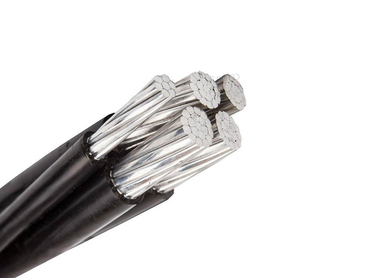 China Aerial Bundled Xlpe Insulation Cable , Aerial Power Cable 4 Cores supplier