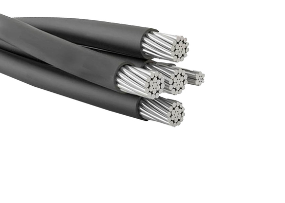 China 0.6KV / 1KV Abc Electrical Aerial Bundled Cables , Quadruplex Service Drop Cable supplier