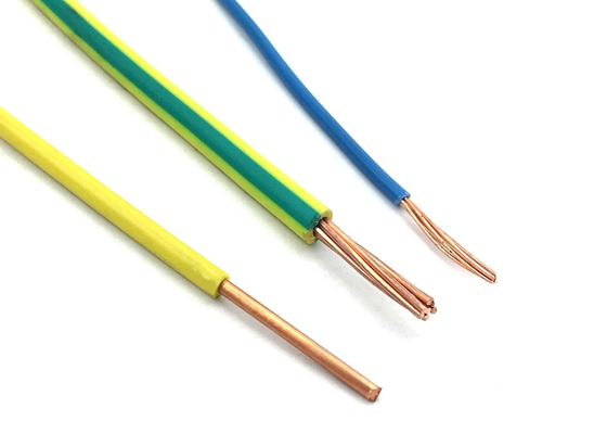 China PVC Type ST5 PVC Sheath Electrical Cable Wire Copper Core Earth Wire 500v supplier