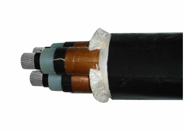 AL/XLPE/PVC Unarmoured Electrical Cable 12/20KV 3 Core 300mm2 XLPE