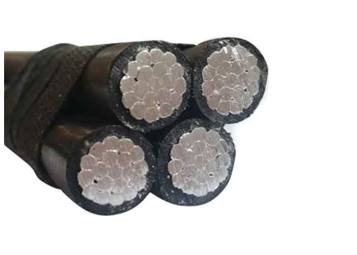 Aluminium 3 Core Conductor Aerial Bundled Cable No Sheath IEC 60502