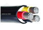 U-1000V  Unarmoured Three Core Aluminum Conductor PVC Insulated &amp; Sheathed  Cable supplier