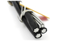 Professional 0.6KV / 1KV Aerial Bundled Cables , Quadruplex Service Drop Cable supplier