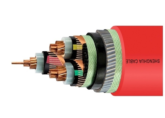 33kV Medium Voltage Steel Wire Armoured Electrical Cable 3 Phase Copper Wire Screen XLPE Power Cable supplier