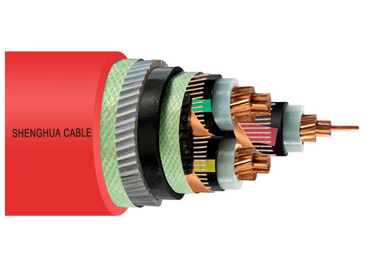 33kV Medium Voltage Steel Wire Armoured Electrical Cable 3 Phase Copper Wire Screen XLPE Power Cable supplier