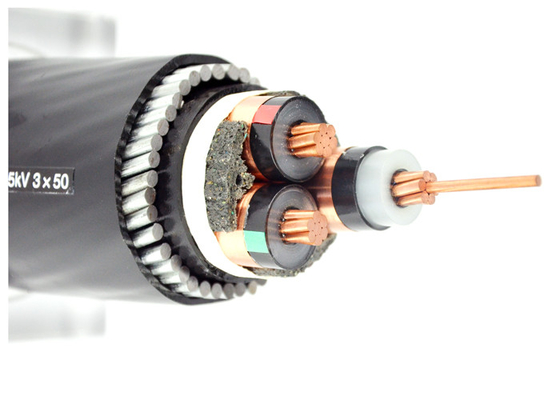 XLPE 11kV SWA Armoured Electrical Cable Three Cores MV Copper Armoured Cable YJV32 supplier