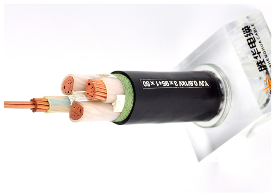 Three  main and one reduced conductor 1kV XLPE insulated Electric cable as per IEC 60502-1 supplier