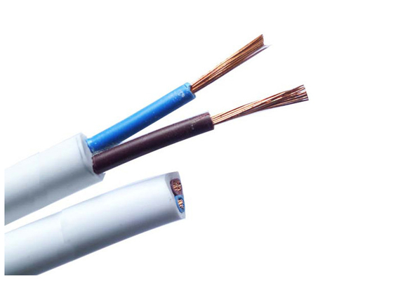 Custom PVC Jacket Flexible Flat Electrical Wires , 3 Wire Electrical Cable supplier