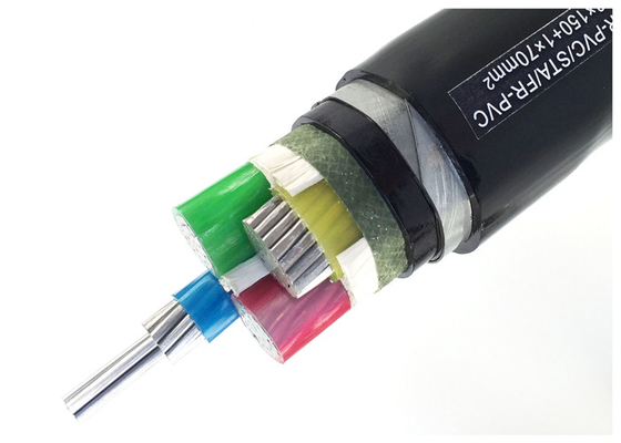 XLPE Insulated PVC Sheath Aluminum Armoured Cable Low Votlage STA Armored XLPE Power Cable YJLV22 supplier