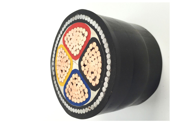 4 Core 185 Sqmm SWA Armoured Power Cable Copper Conductor XLPE/PVC Insulated Steel Wire Armored Cable supplier