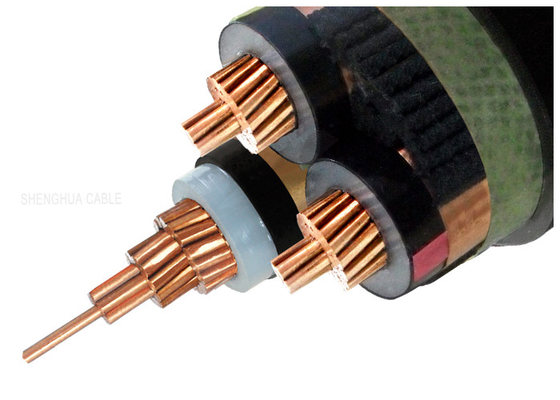 8.7KV 15kV XLPE Insulated Power Cable , Three Core Copper Conductor Cable supplier