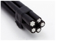 1 KV PE Insulated Aerial Bunch Cable 5 Cores With Neutral Conductor IEC 60502 supplier