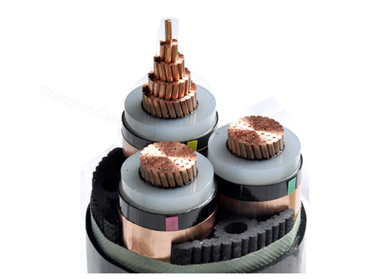 MV 26 / 35kV Signle Core or Three Core XLPE Insulated Power Cable with stranded Copper Conductor supplier